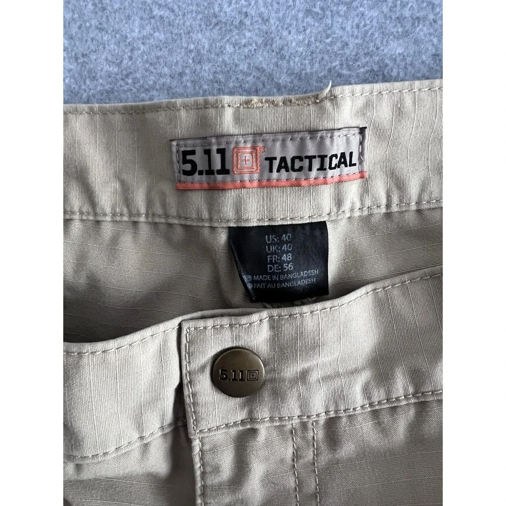 5.11 Tactical Shorts Men 40 Taclite Pro Ripstop Khaki Cargo Utility Work Outdoor